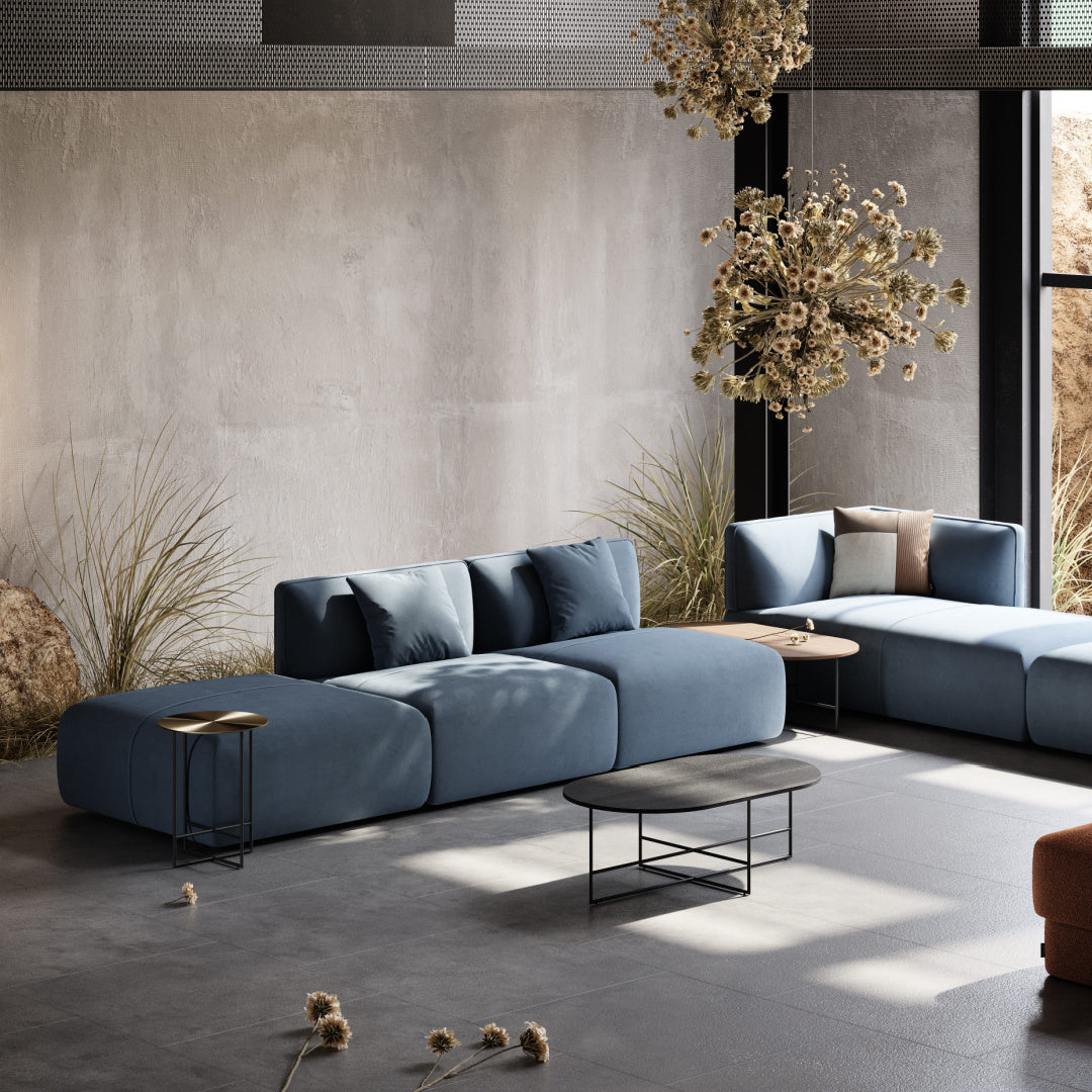 Canapé modulable en tissu taupe | Domkapa Disruption