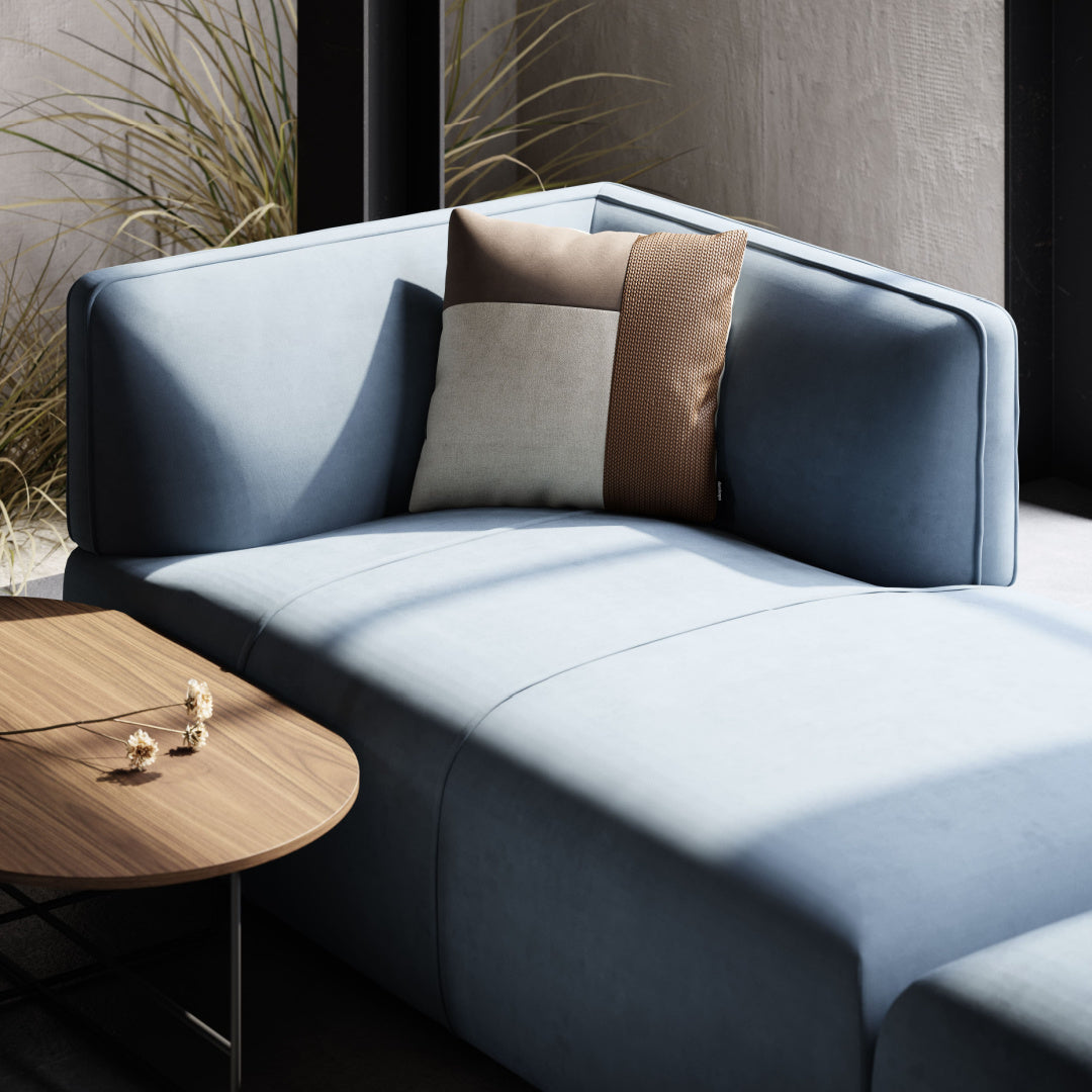 Sofá modular de terciopelo crudo | Disrupción de Domkapa