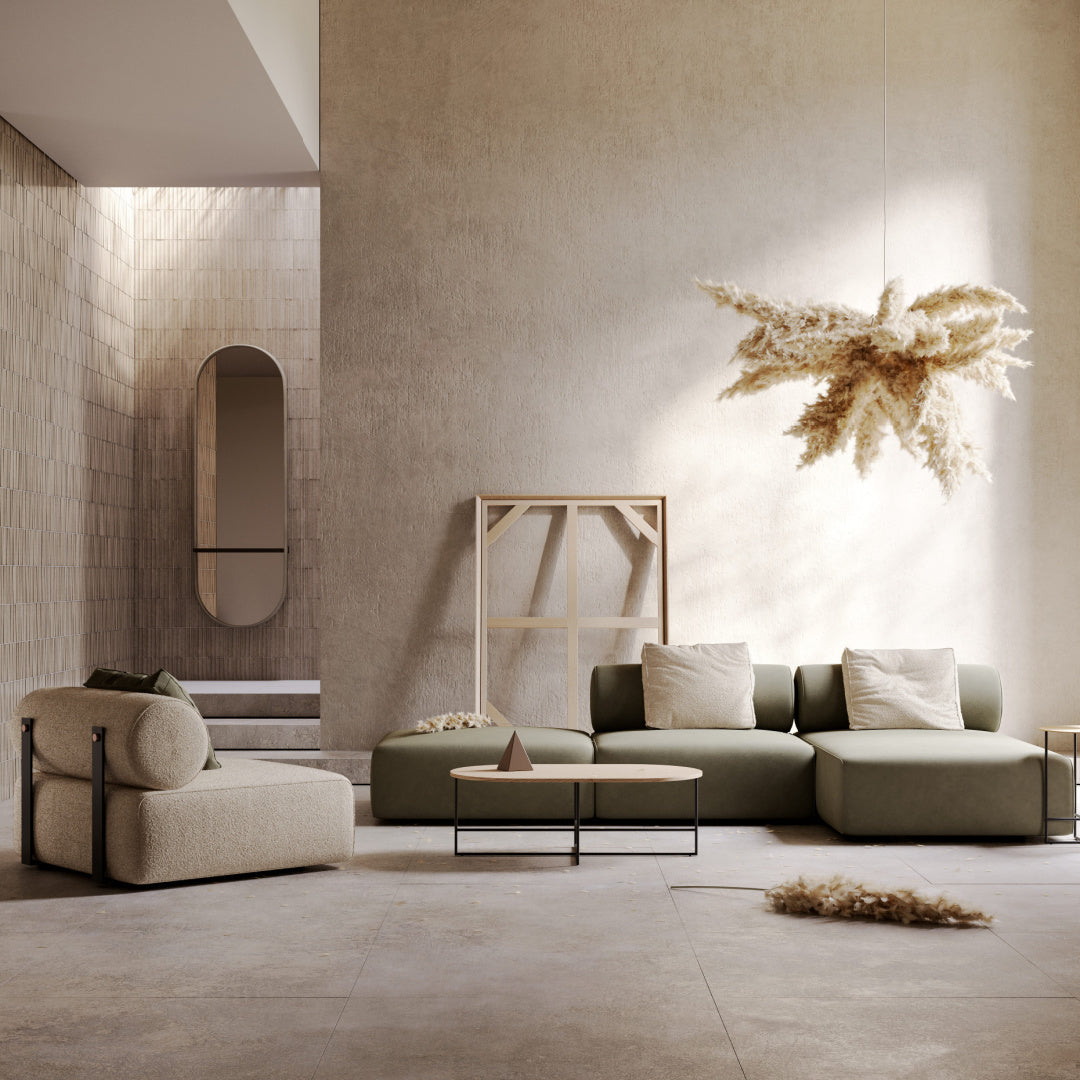 Miroir oval en verre fumé | Domkapa Cleo