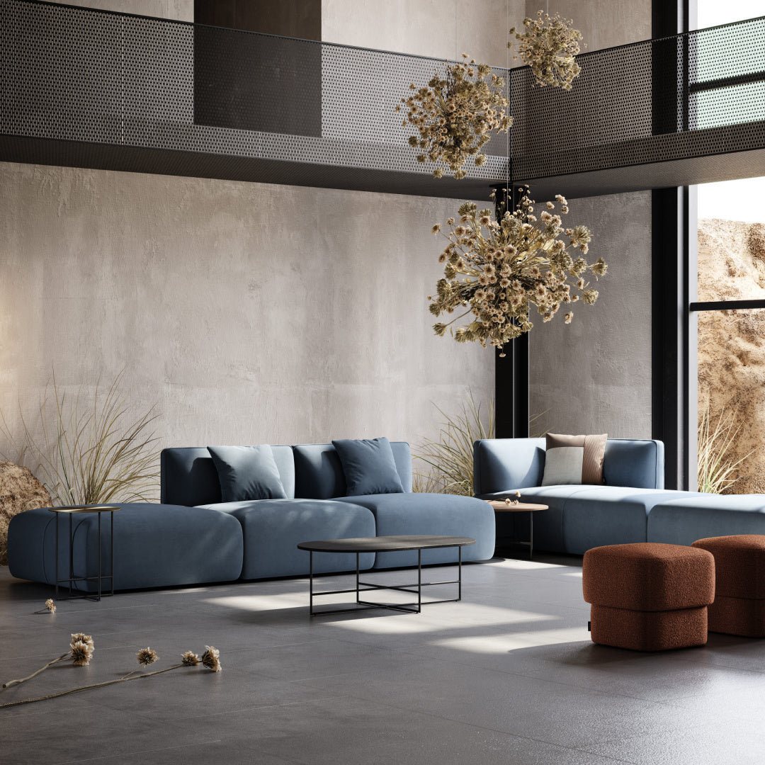 Sofá modular en tejido color topo | Disrupción de Domkapa