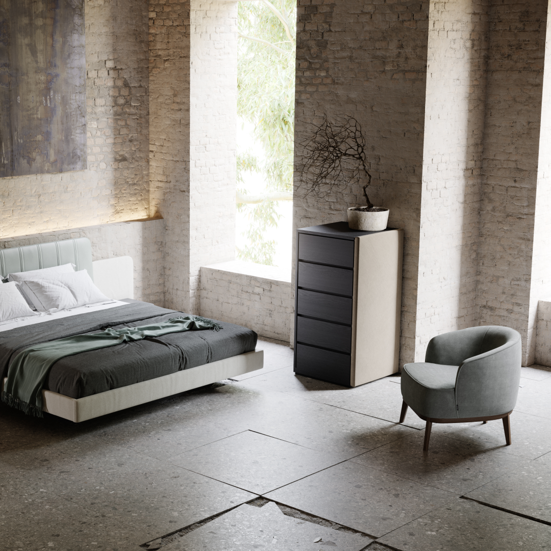 Fauteuil bouclé brique | Domkapa Megan