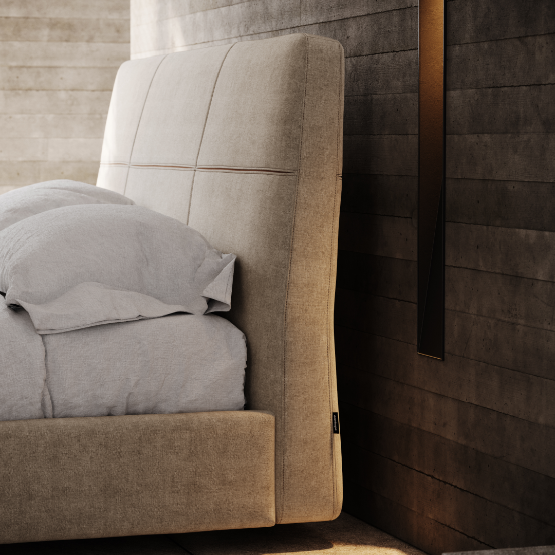 Lit en microfibre verte | Domkapa Shelby