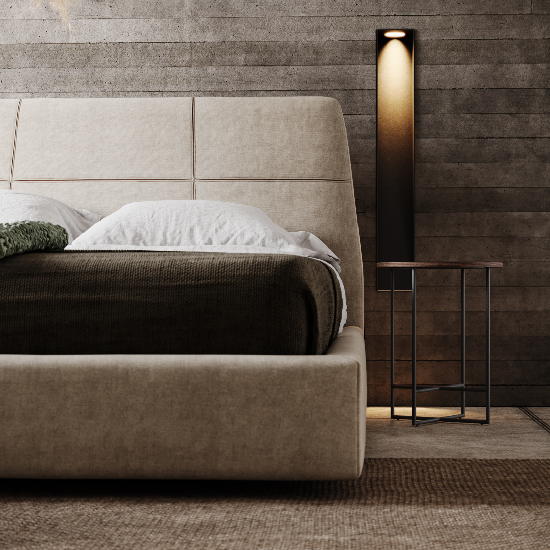 Lit en microfibre verte | Domkapa Shelby