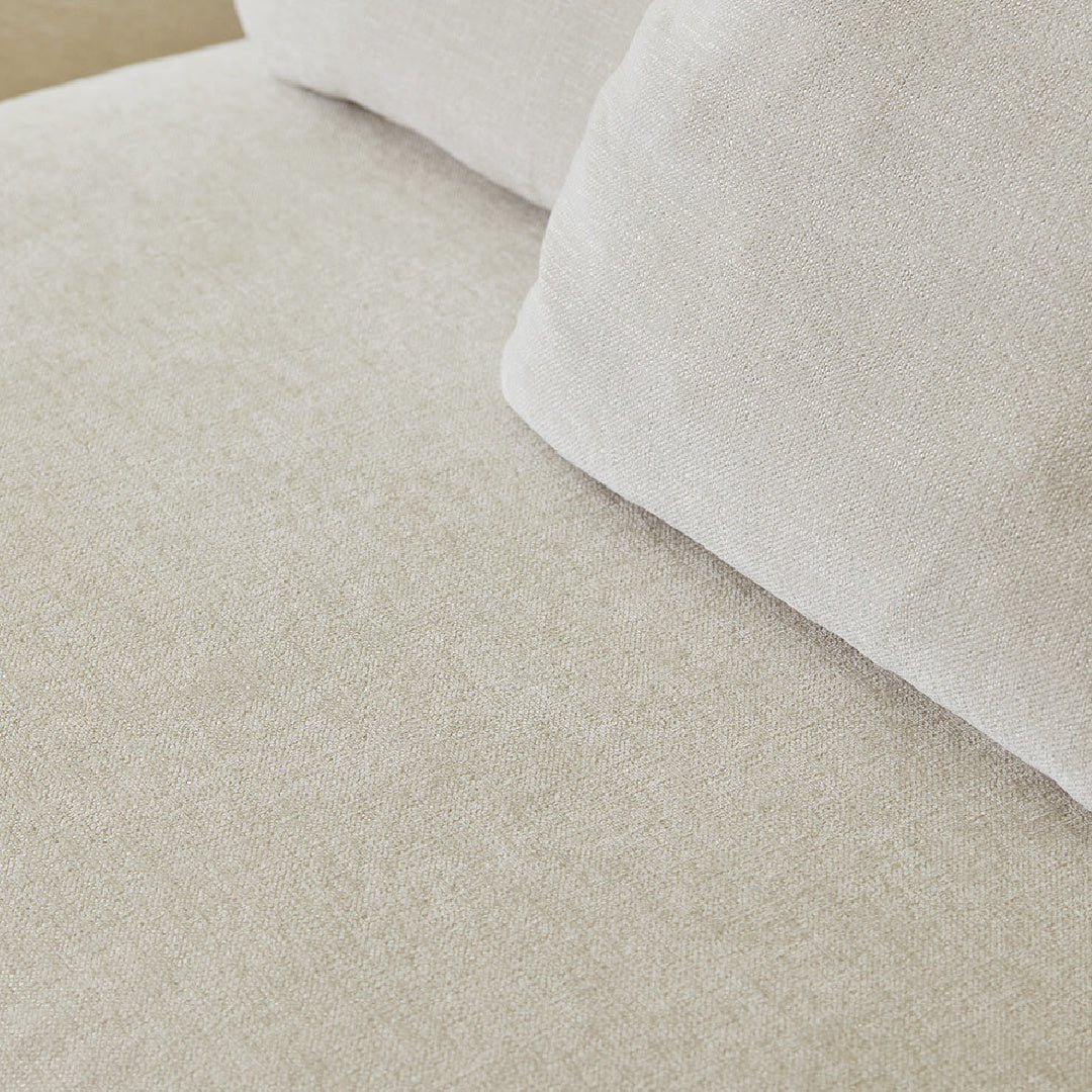 Canapé 4 places en chenille ivoire | Grado Halle