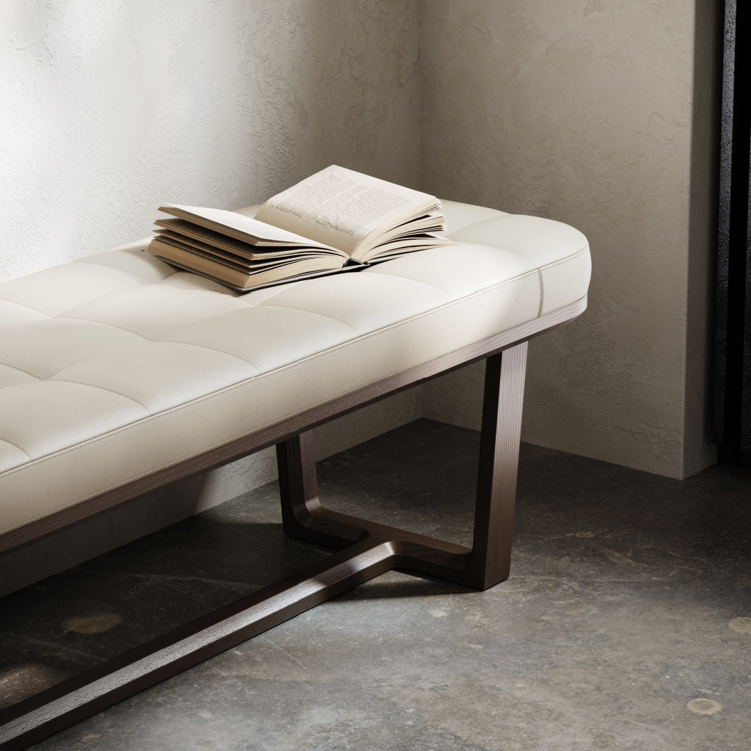 Banquette en cuir vert | Domkapa Vincent S