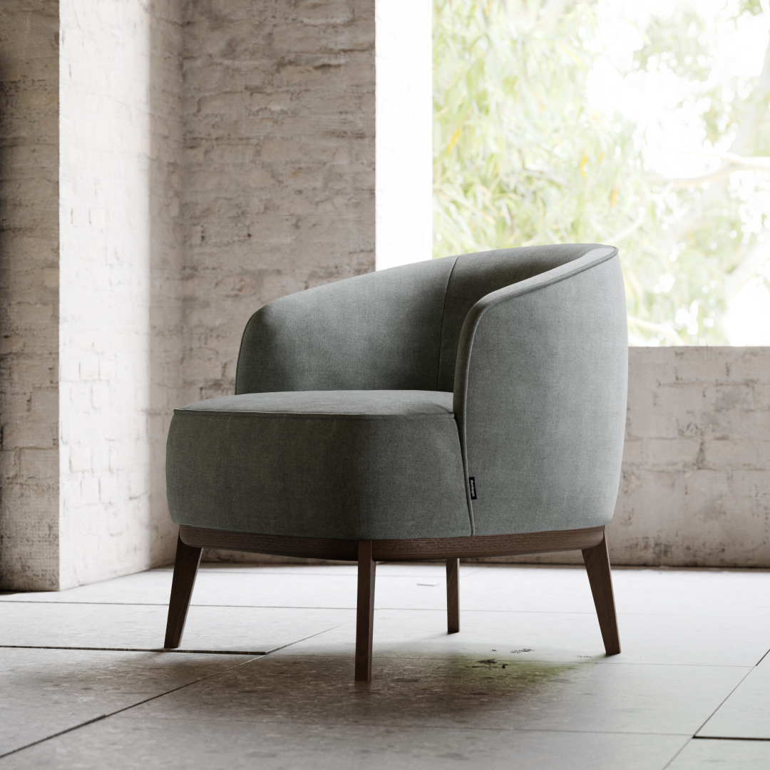 Fauteuil bouclé brique | Domkapa Megan