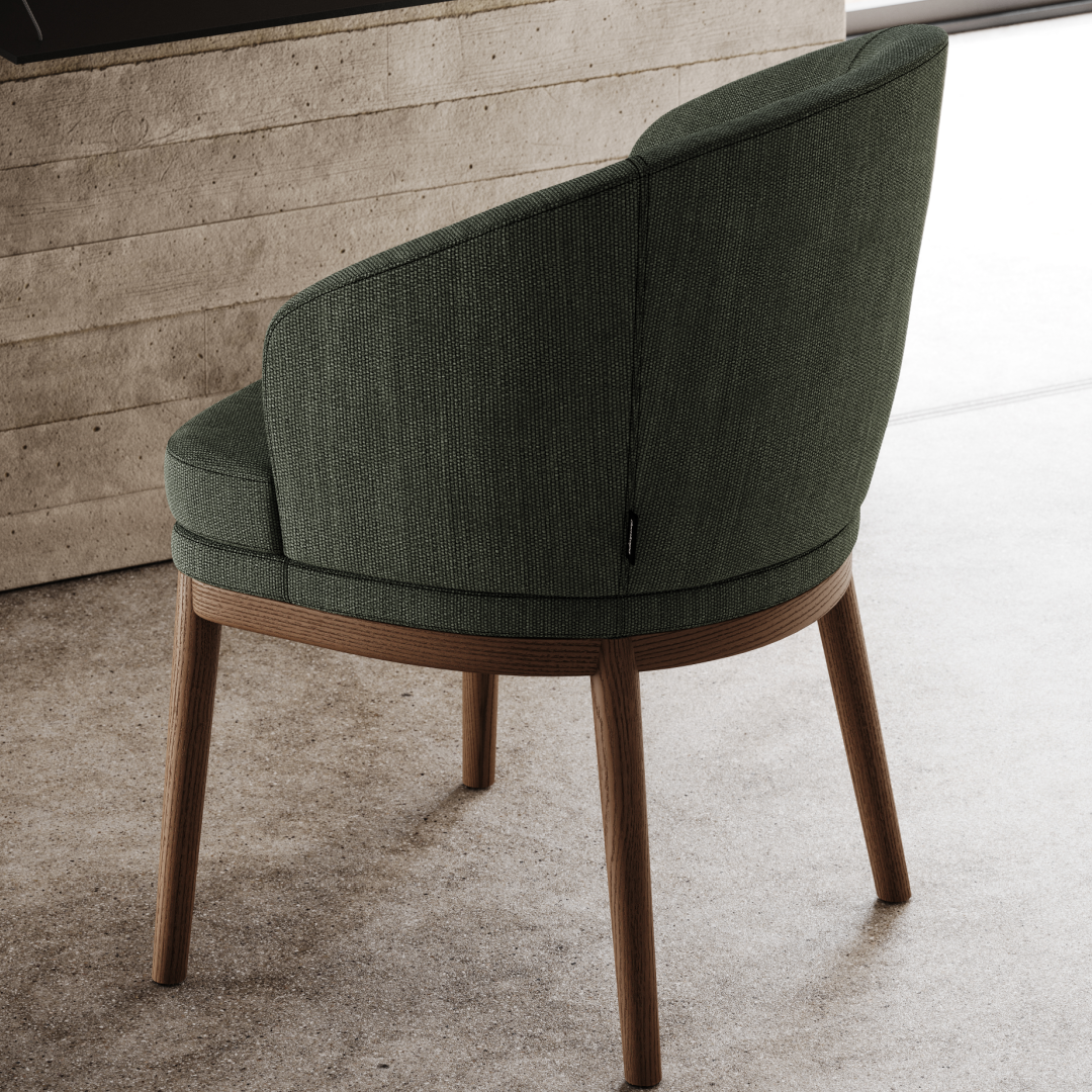 Chaise de salle à manger en tissu rose | Domkapa Ruth