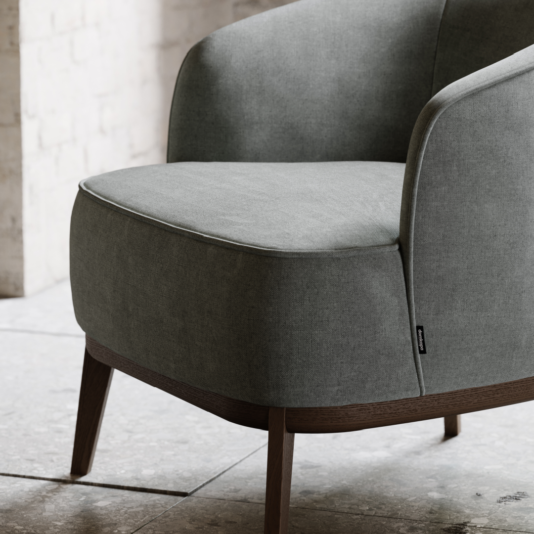 Fauteuil bouclé brique | Domkapa Megan