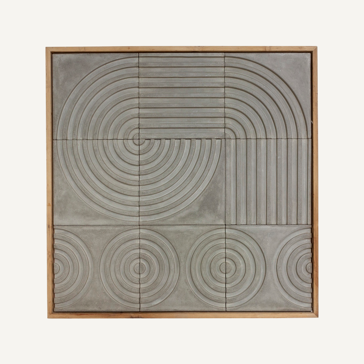 Tableau en fibre ciment grise | Dôme Deco Circular | REMO, mobilier et décoration d'intérieur