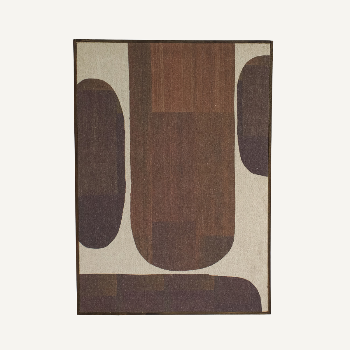 Tableau organique en tissu marron | Dôme Deco Charm | REMO, mobilier et décoration d'intérieur