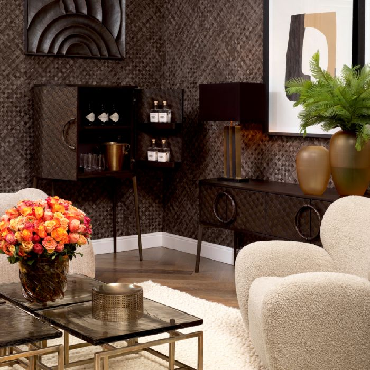 Buffet en chêne tressé marron | Eichholtz Nilsson | REMO-HOME, mobilier et décoration d'intérieur