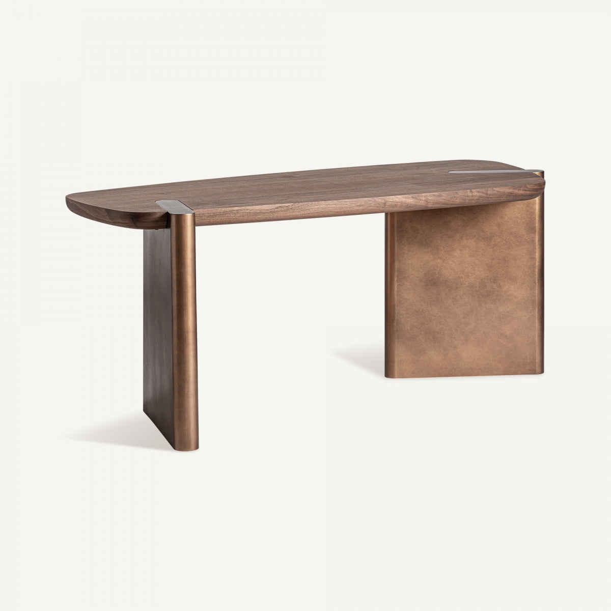 Bureau en bois de noyer marron | Vical Fin | REMO-HOME, mobilier et décoration d'intérieur