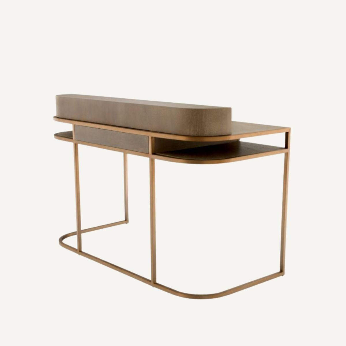 Bureau en chêne blanchi et laiton brossé | Eichholtz Highland | REMO-HOME, mobilier et décoration d'intérieur