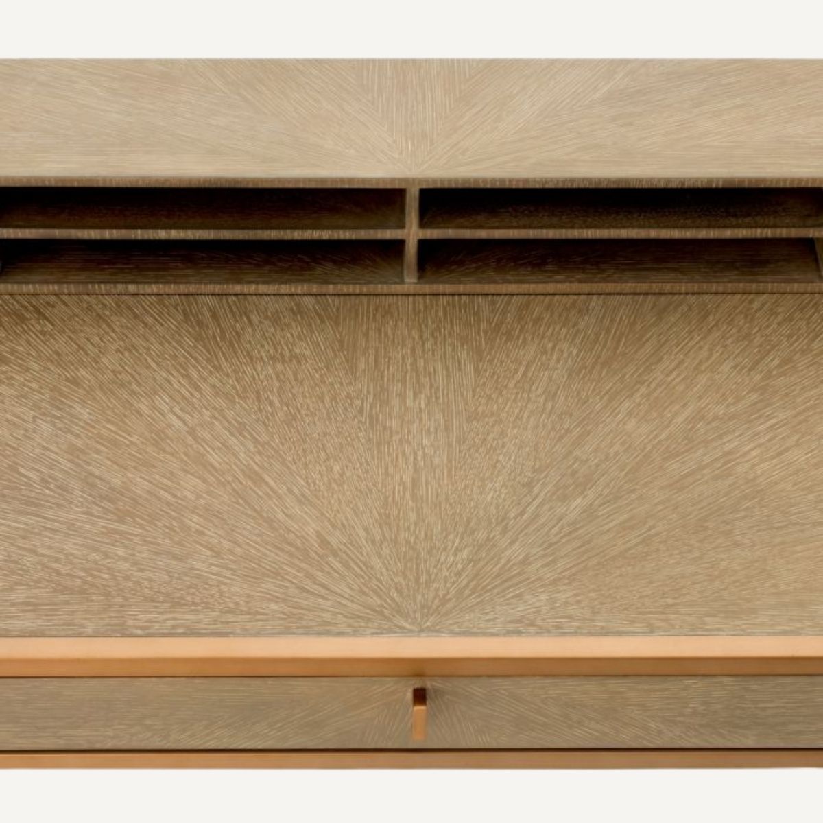 Bureau en chêne blanchi et laiton brossé | Eichholtz Highland | REMO-HOME, mobilier et décoration d'intérieur
