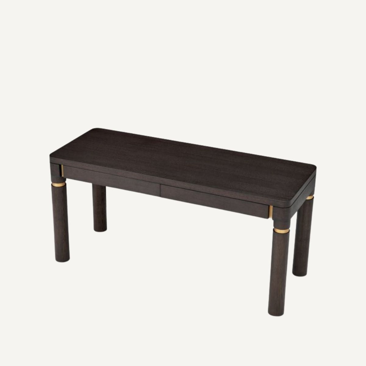 Bureau en chêne moka et laiton brossé | Eichholtz Carmel | REMO-HOME, mobilier et décoration d'intérieur