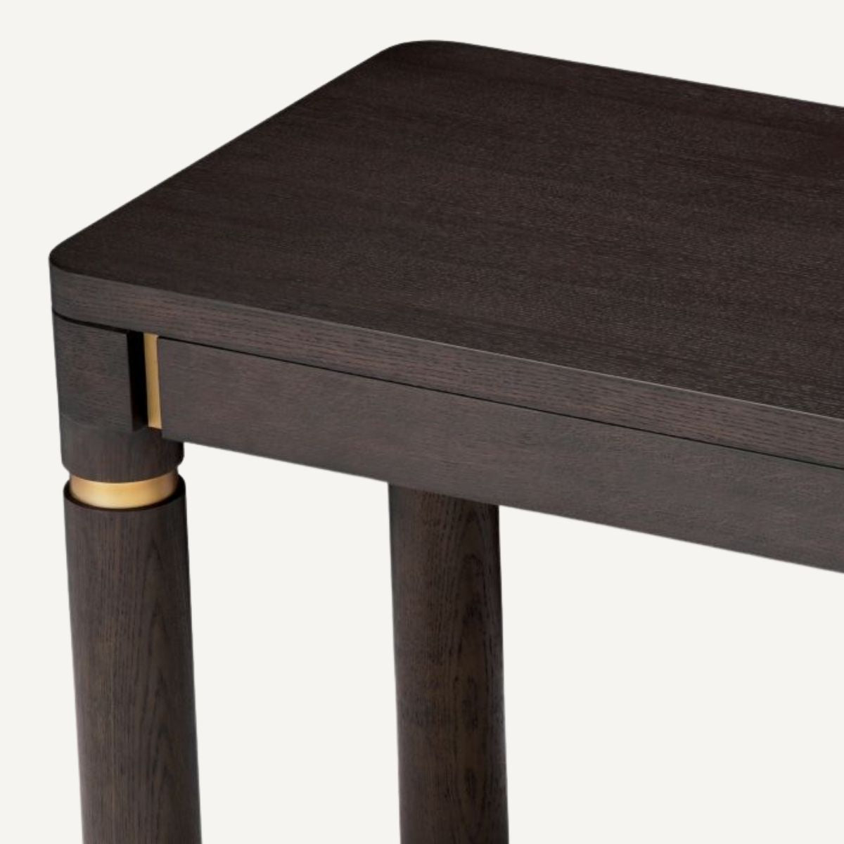 Bureau en chêne moka et laiton brossé | Eichholtz Carmel | REMO-HOME, mobilier et décoration d'intérieur