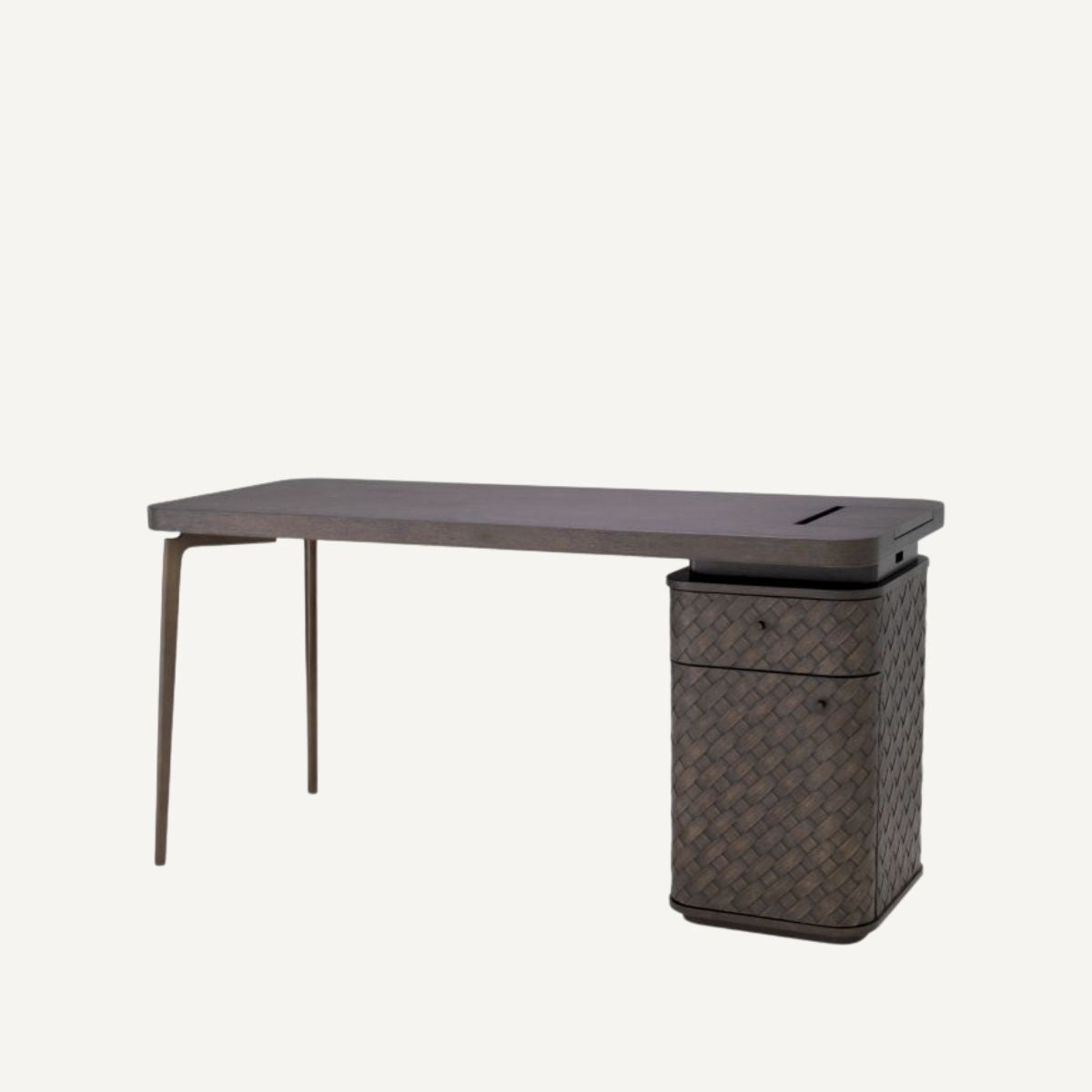 Bureau en chêne tressé | Eichholtz Fiji | REMO-HOME, mobilier et décoration d'intérieur