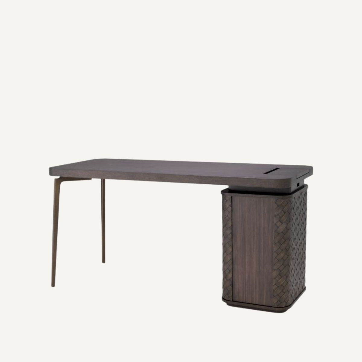 Bureau en chêne tressé | Eichholtz Fiji | REMO-HOME, mobilier et décoration d'intérieur