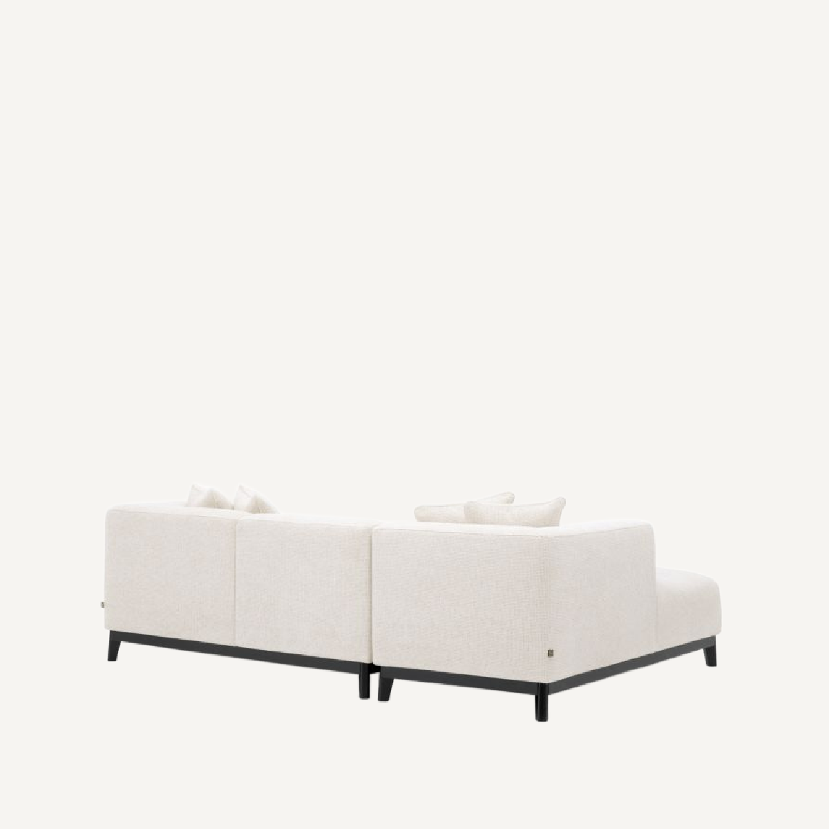 Canapé 2-3 places avec méridienne en tissu blanc cassé | Eichholtz Corso Left | REMO-HOME, mobilier et décoration d'intérieur