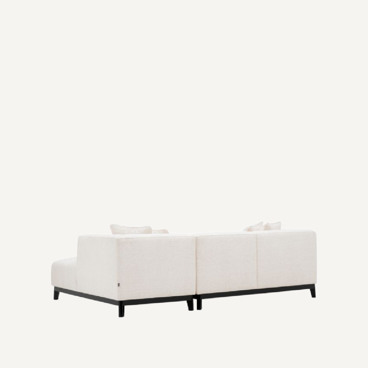 Canapé 2-3 places avec méridienne en tissu blanc cassé | Eichholtz Corso Right | REMO-HOME, mobilier et décoration d'intérieur