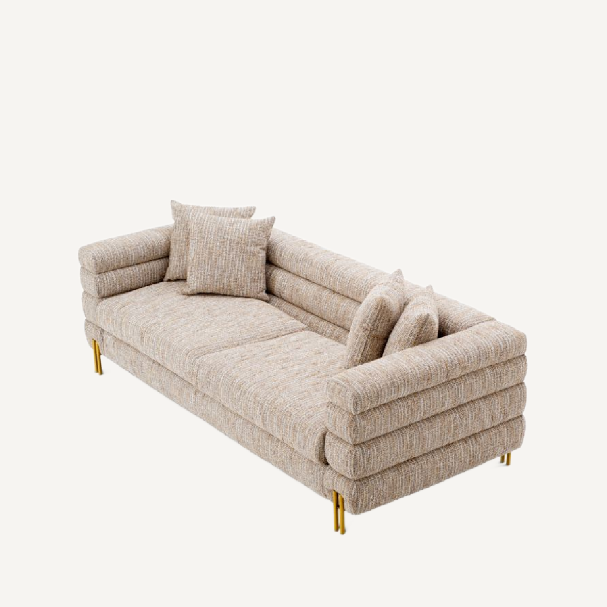 Canapé 2-3 places en tissu Mademoiselle beige | Eichholtz York | REMO-HOME, mobilier et décoration d'intérieur