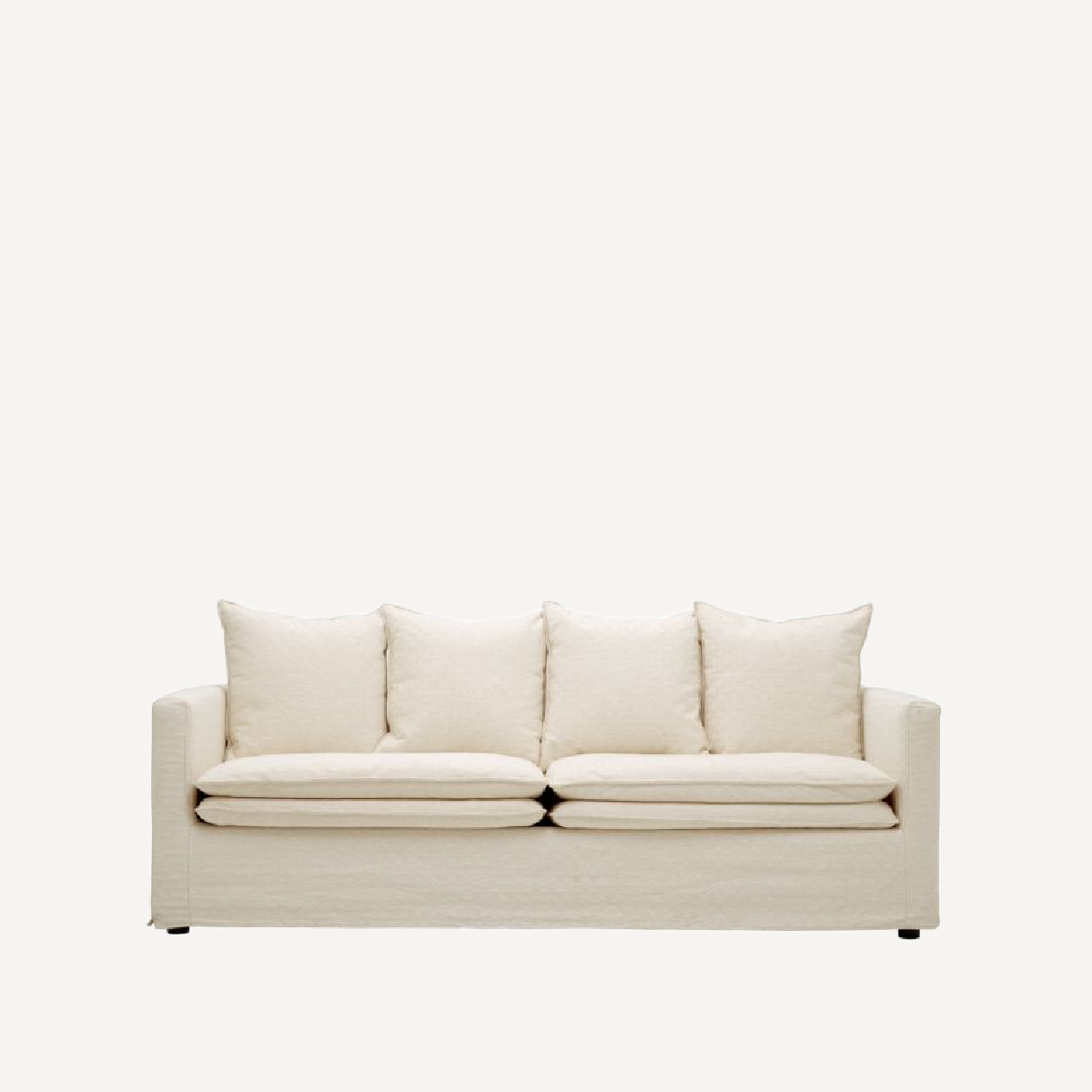 Canapé 2-3 places en tissu blanc cassé | Eichholtz Montgomery | REMO-HOME, mobilier et décoration d'intérieur