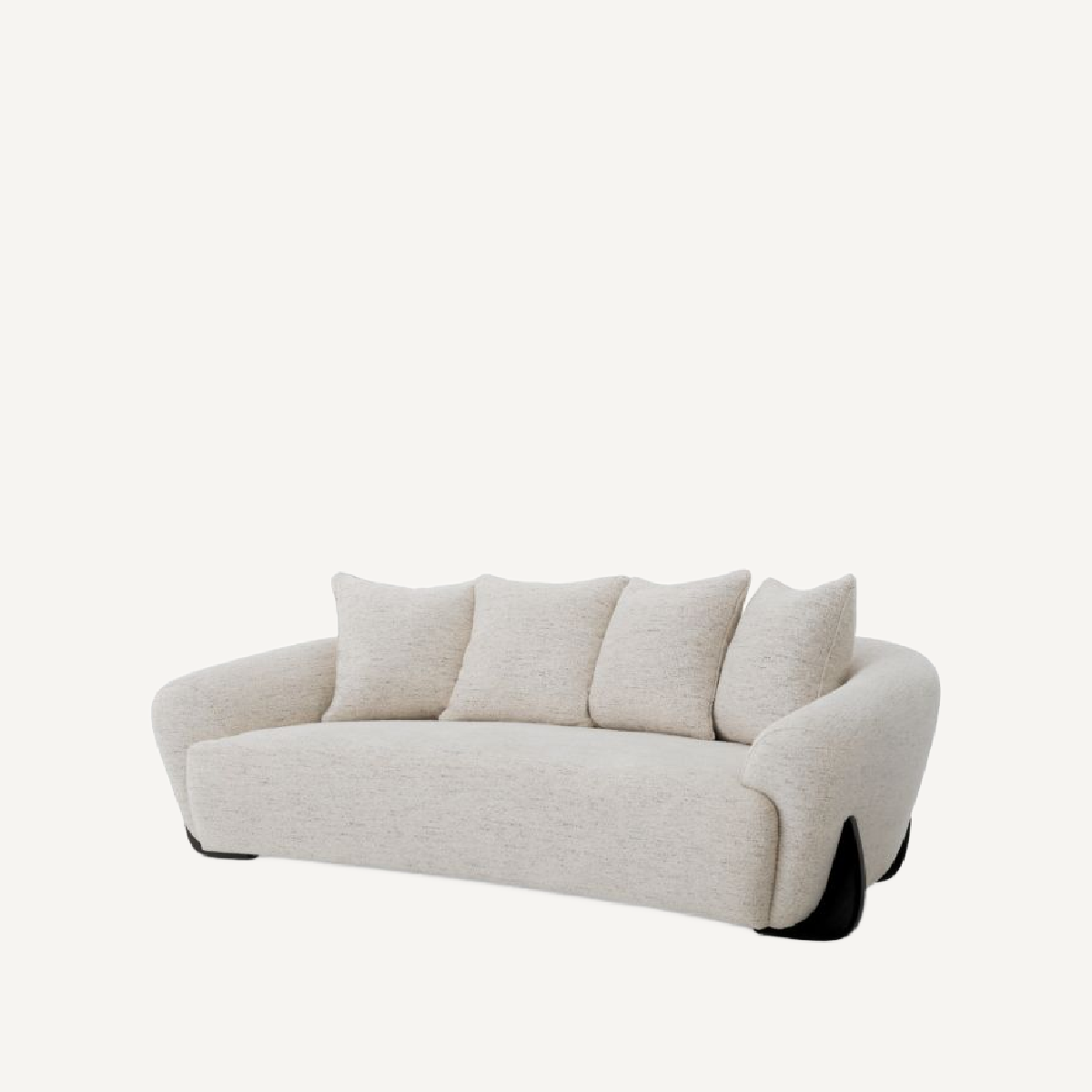 Canapé 2-3 places en tissu blanc cassé | Eichholtz Siderno | REMO-HOME, mobilier et décoration d'intérieur
