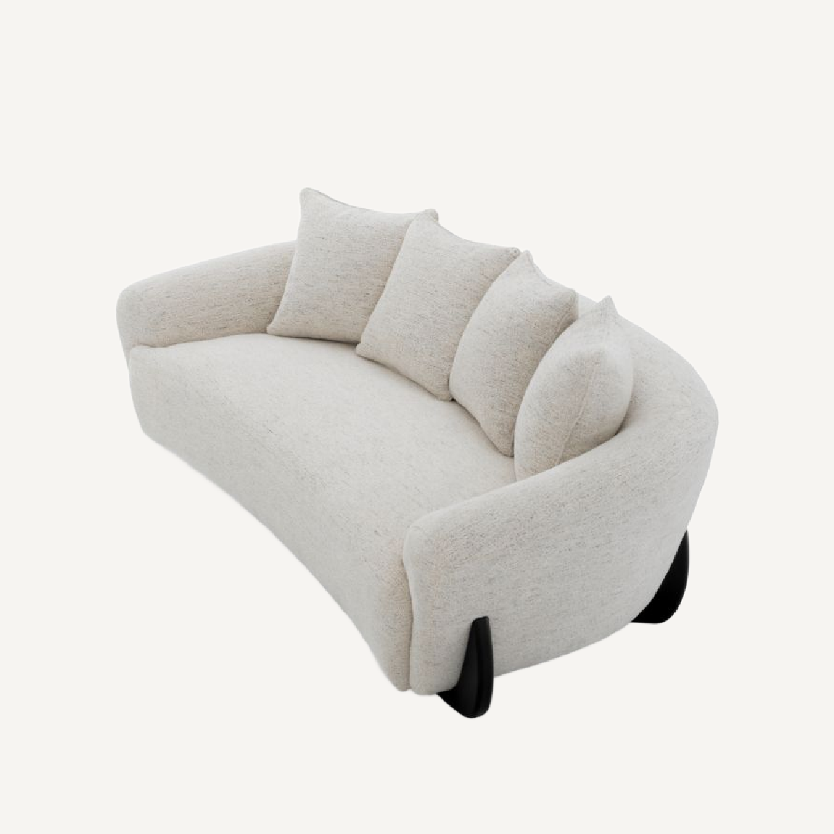 Canapé 2-3 places en tissu blanc cassé | Eichholtz Siderno | REMO-HOME, mobilier et décoration d'intérieur