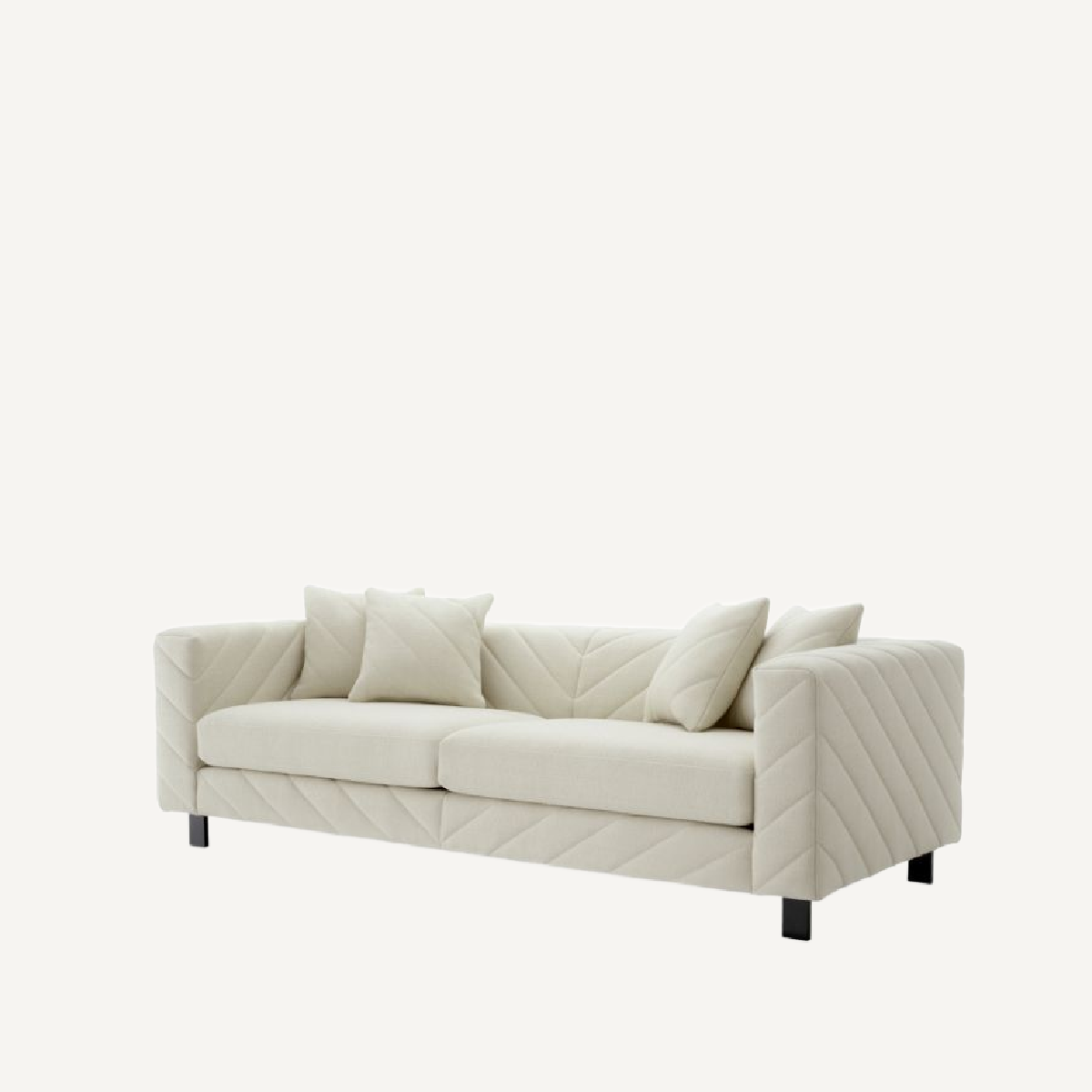 Canapé 2-3 places en tissu crème | Eichholtz Avellino | REMO-HOME, mobilier et décoration d'intérieur