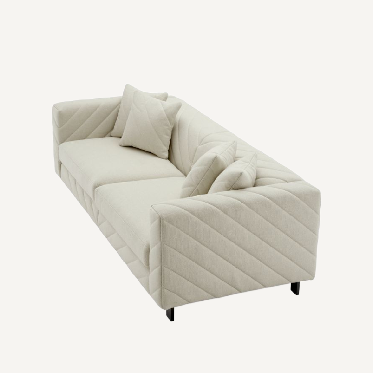 Canapé 2-3 places en tissu crème | Eichholtz Avellino | REMO-HOME, mobilier et décoration d'intérieur