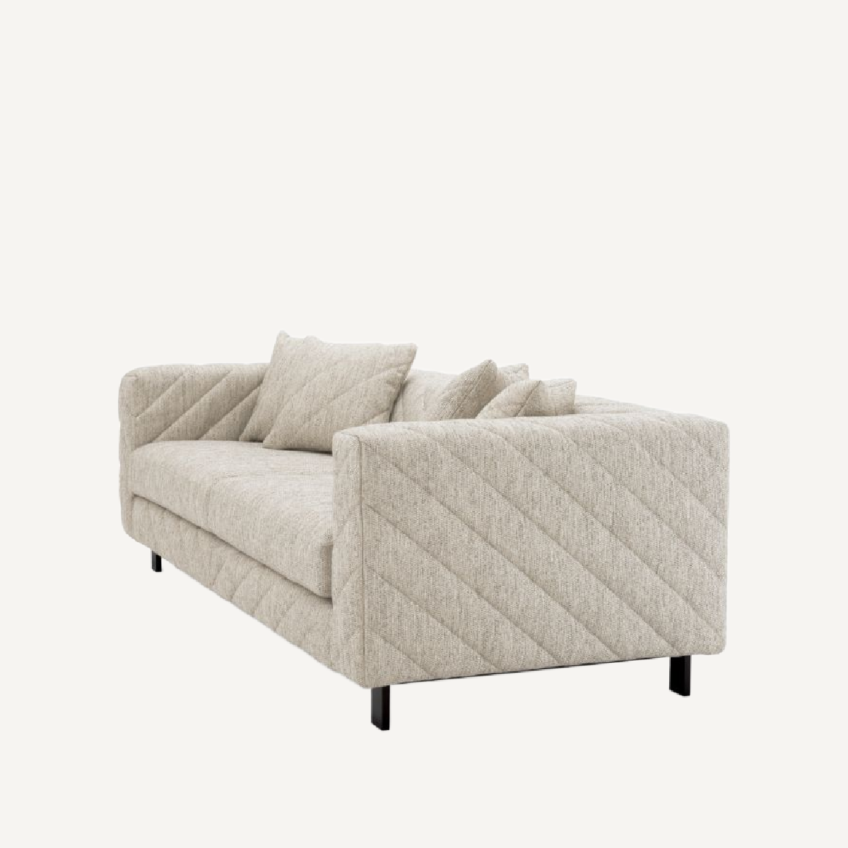 Canapé 2-3 places en tissu greige | Eichholtz Avellino | REMO-HOME, mobilier et décoration d'intérieur