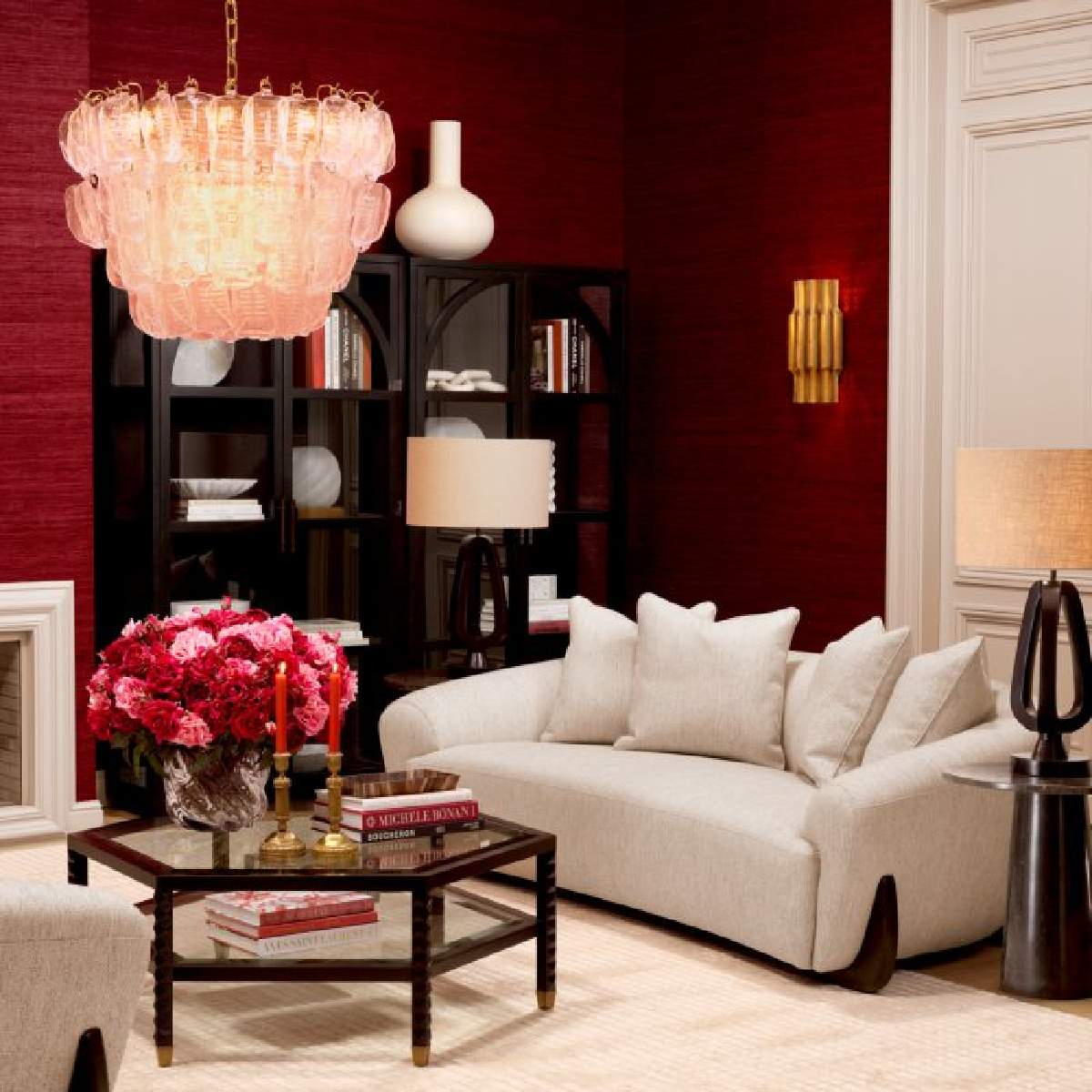 Canapé 2-3 places en tissu greige | Eichholtz Siderno | REMO-HOME, mobilier et décoration d'intérieur