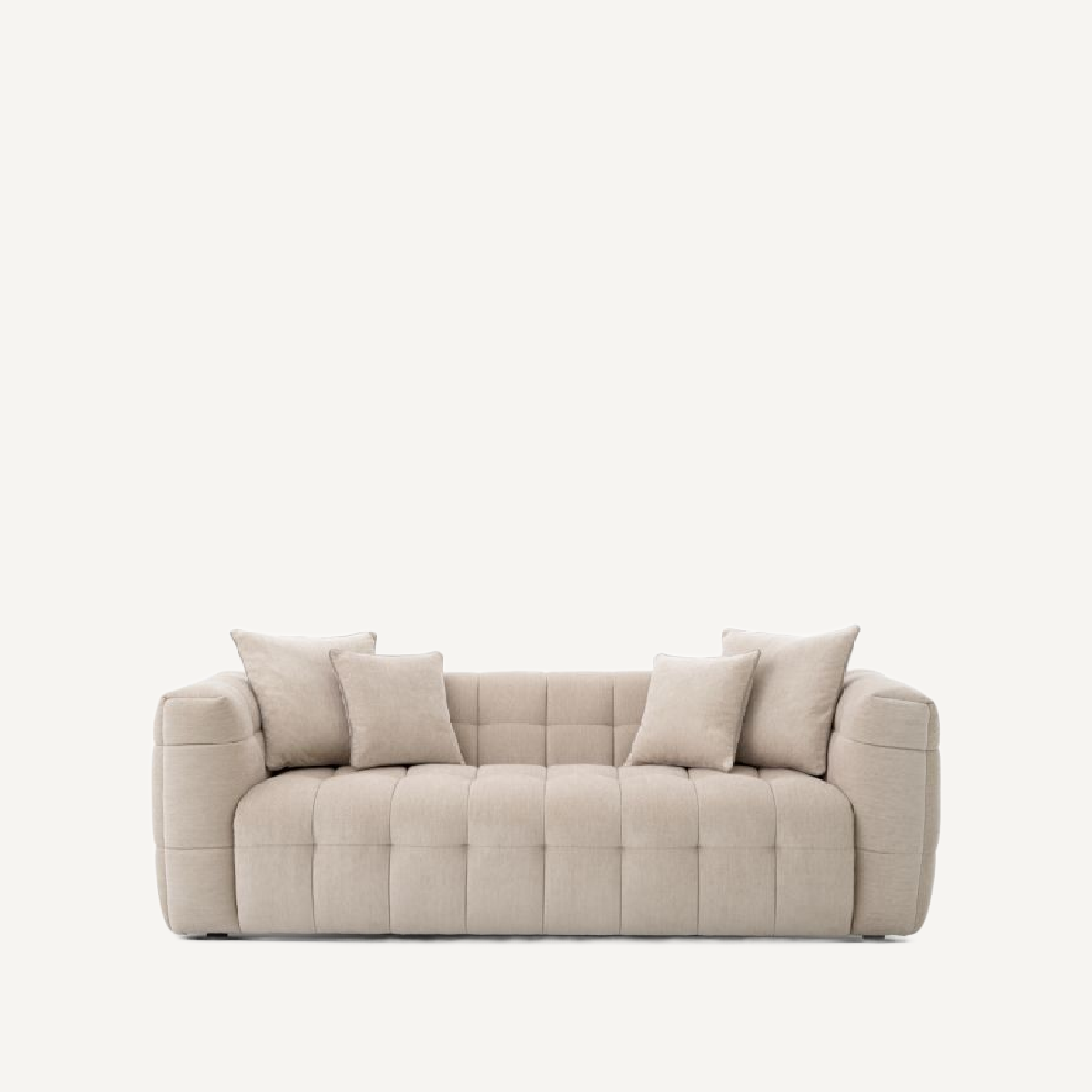 Canapé 2-3 places en tissu sable | Eichholtz Breva | REMO-HOME, mobilier et décoration d'intérieur