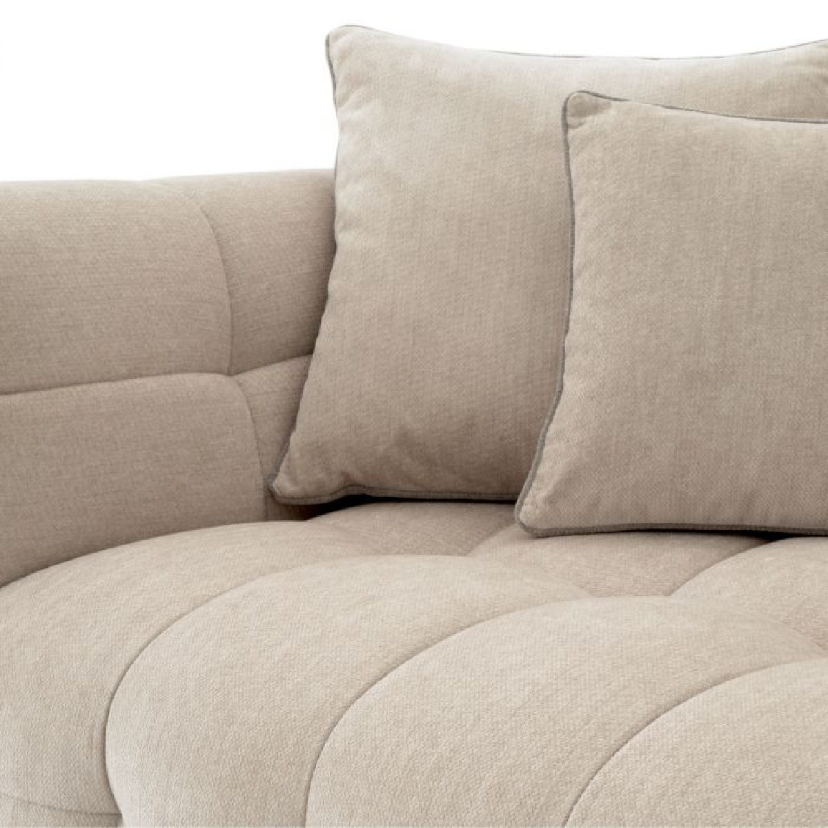 Canapé 2-3 places en tissu sable | Eichholtz Breva | REMO-HOME, mobilier et décoration d'intérieur