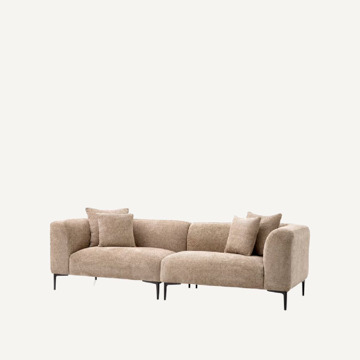 Canapé 2-3 places en tissu sable | Eichholtz Firenze | REMO-HOME, mobilier et décoration d'intérieur