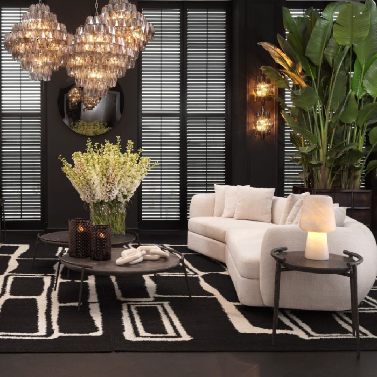Canapé 3-4 places en tissu beige | Eichholtz Sidney | REMO-HOME, mobilier et décoration d'intérieur
