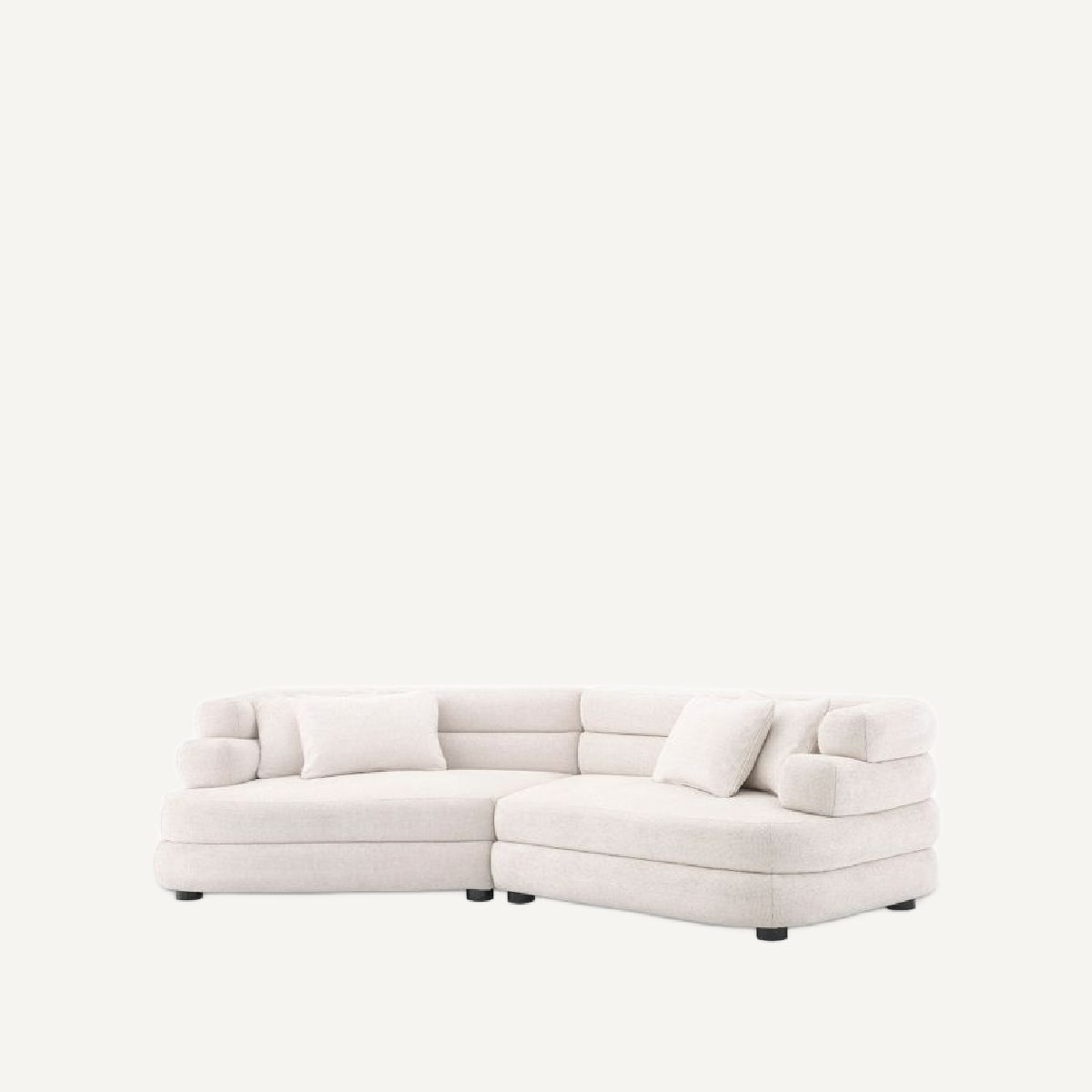 Canapé 3-4 places en tissu blanc cassé | Eichholtz Malaga L | REMO-HOME, mobilier et décoration d'intérieur