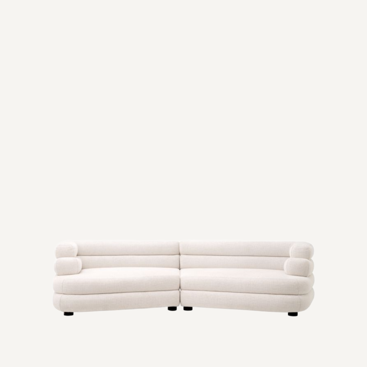 Canapé 3-4 places en tissu blanc cassé | Eichholtz Malaga L | REMO-HOME, mobilier et décoration d'intérieur