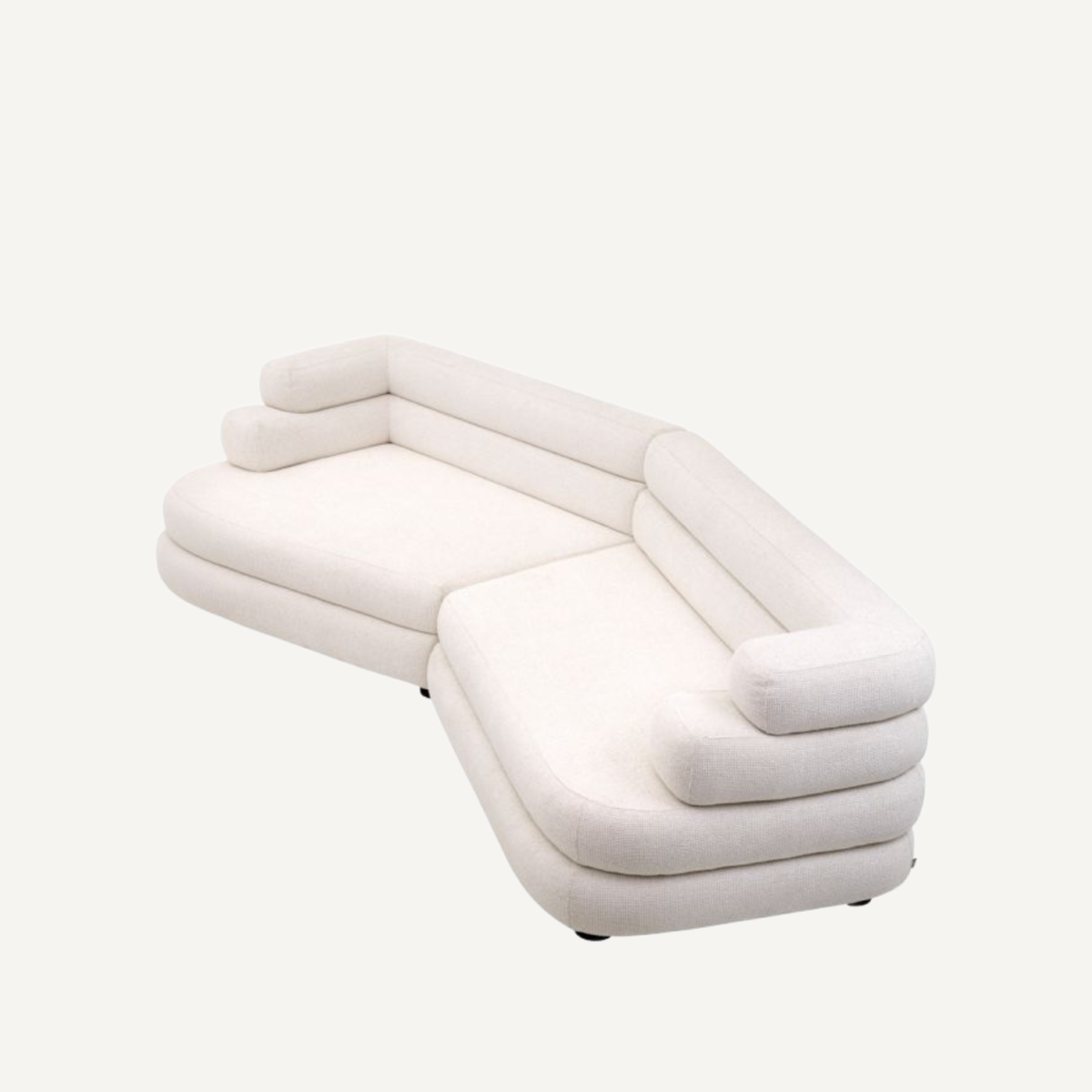 Canapé 3-4 places en tissu blanc cassé | Eichholtz Malaga L | REMO-HOME, mobilier et décoration d'intérieur