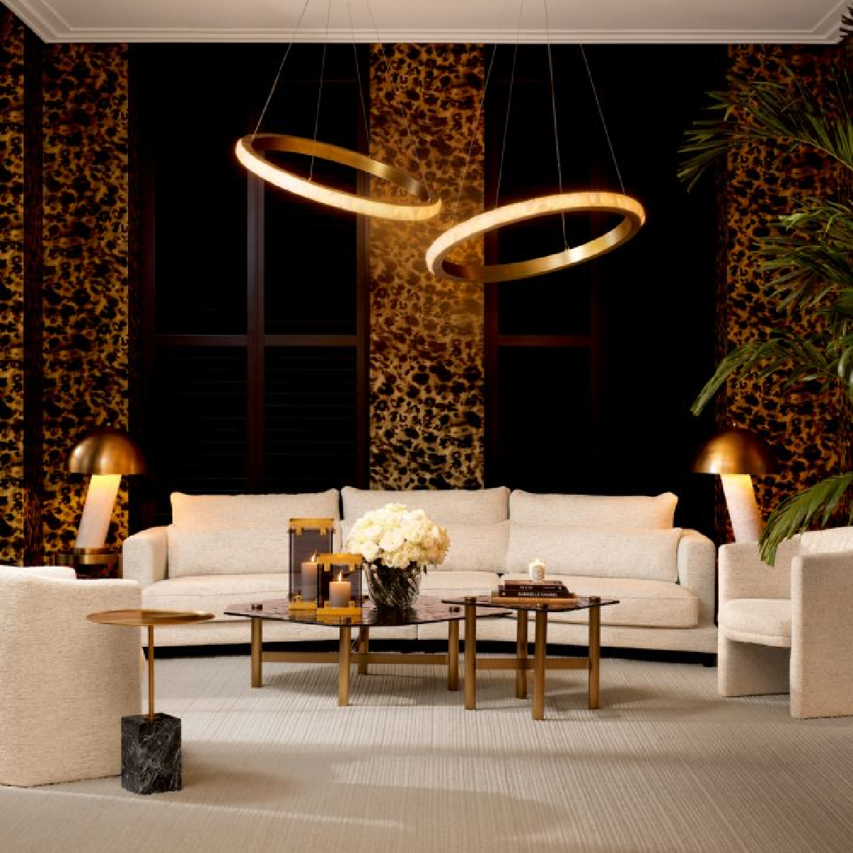 Canapé 3-4 places en tissu blanc cassé | Eichholtz Savarana | REMO-HOME, mobilier et décoration d'intérieur