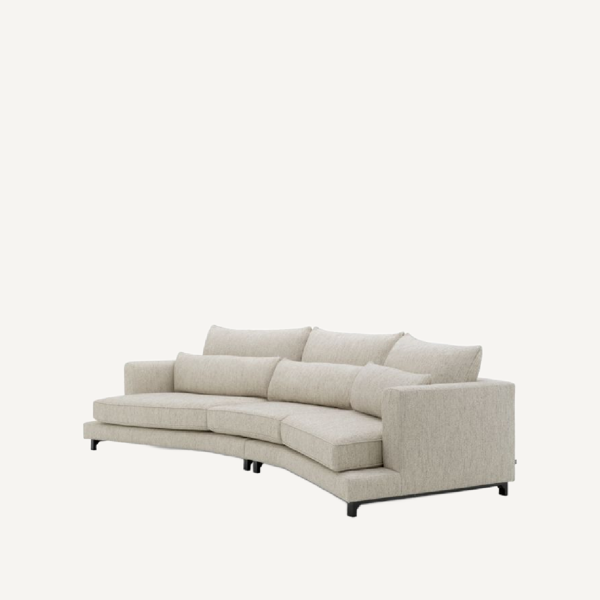 Canapé 3-4 places en tissu greige | Eichholtz Savarana | REMO-HOME, mobilier et décoration d'intérieur