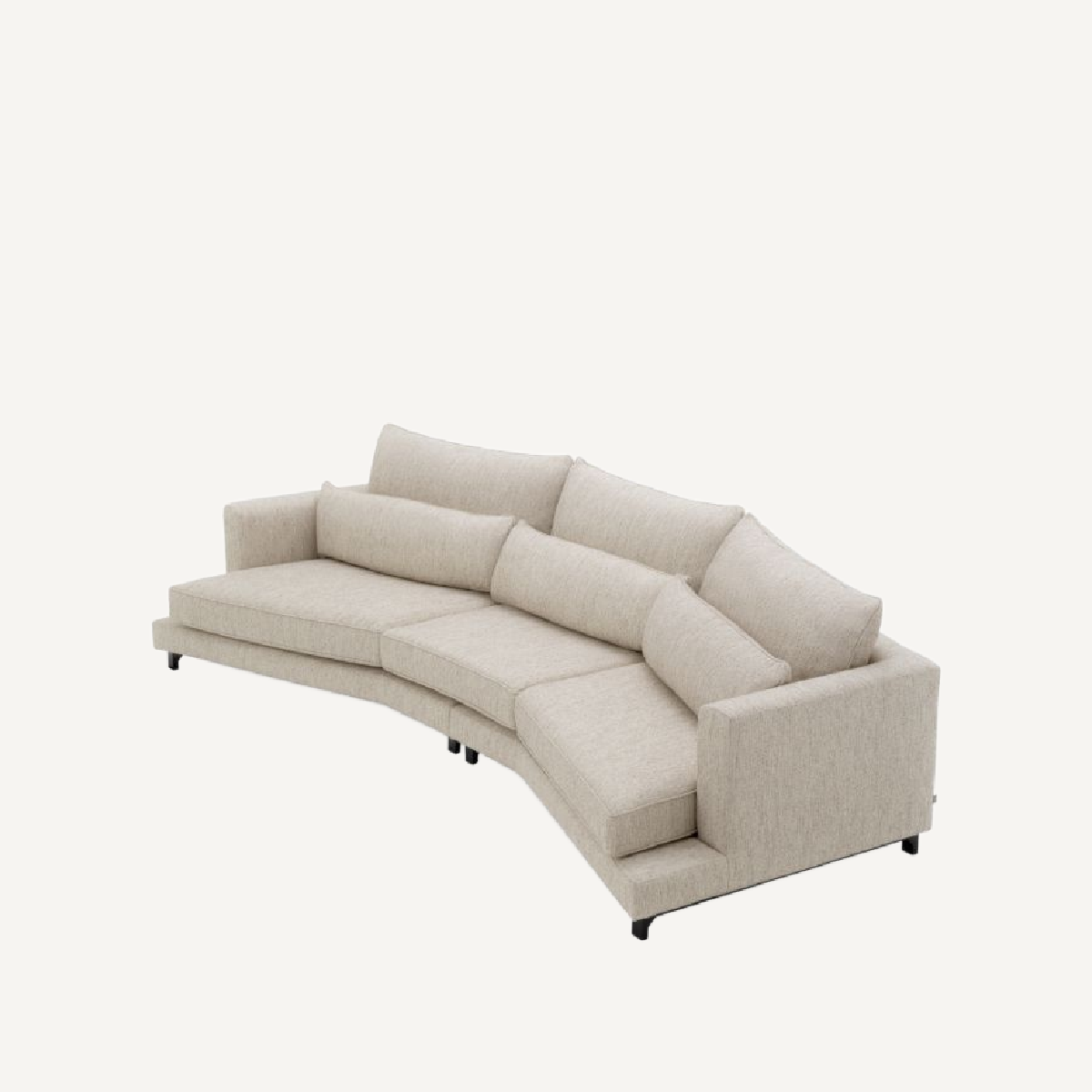 Canapé 3-4 places en tissu greige | Eichholtz Savarana | REMO-HOME, mobilier et décoration d'intérieur