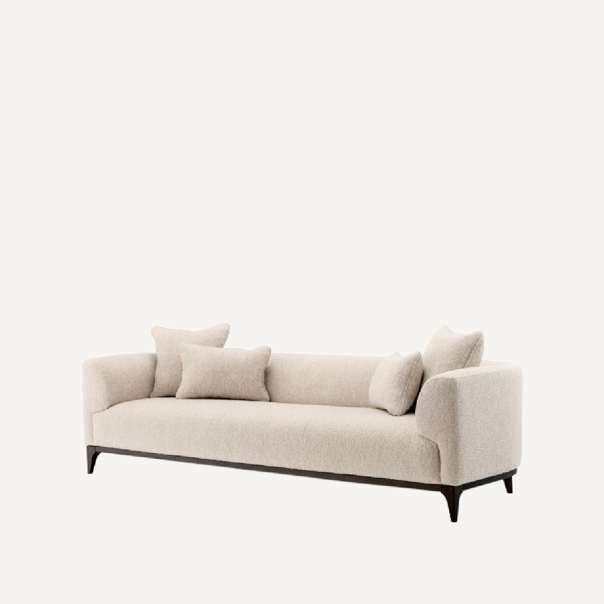 Canapé 3 places bouclé blanc | Eichholtz Brannan | REMO-HOME, mobilier et décoration d'intérieur