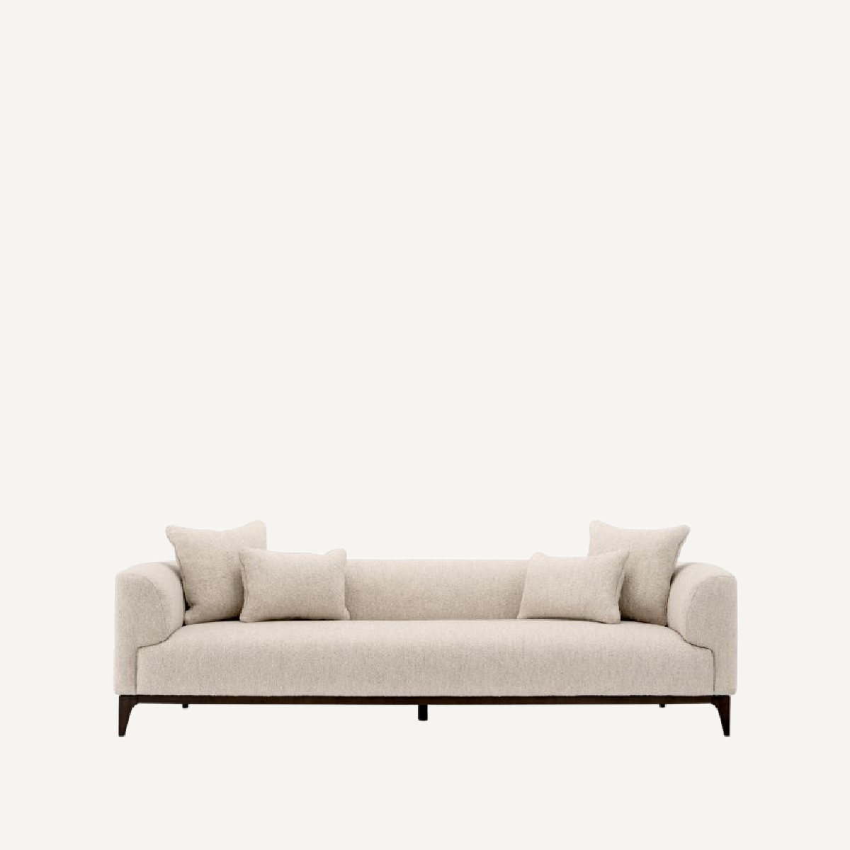 Canapé 3 places bouclé blanc | Eichholtz Brannan | REMO-HOME, mobilier et décoration d'intérieur