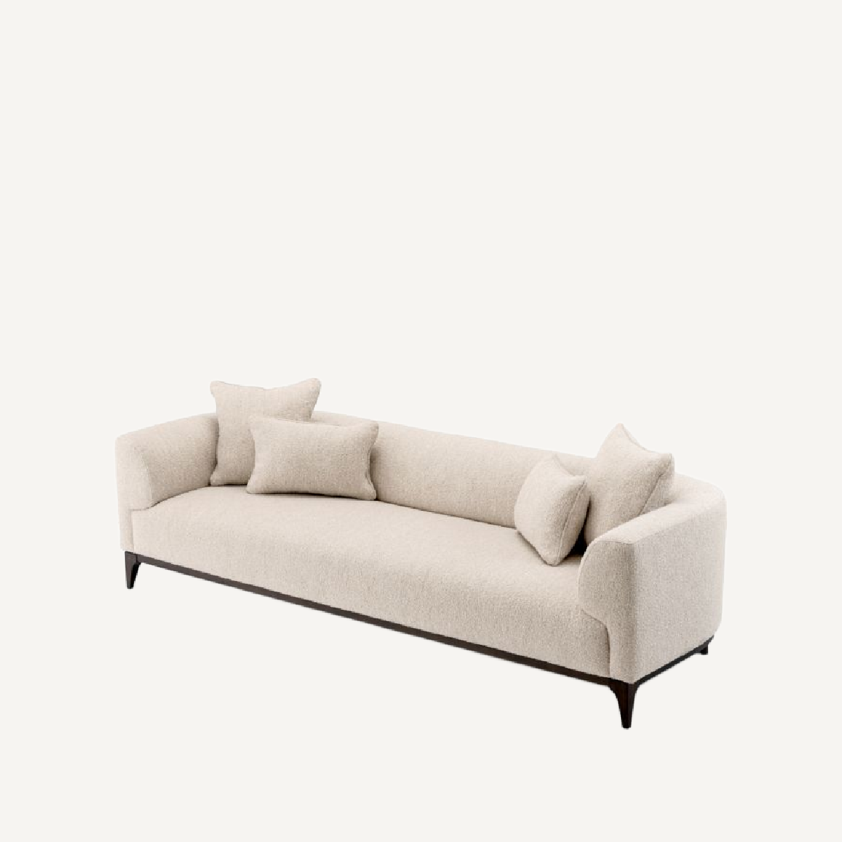 Canapé 3 places bouclé blanc | Eichholtz Brannan | REMO-HOME, mobilier et décoration d'intérieur