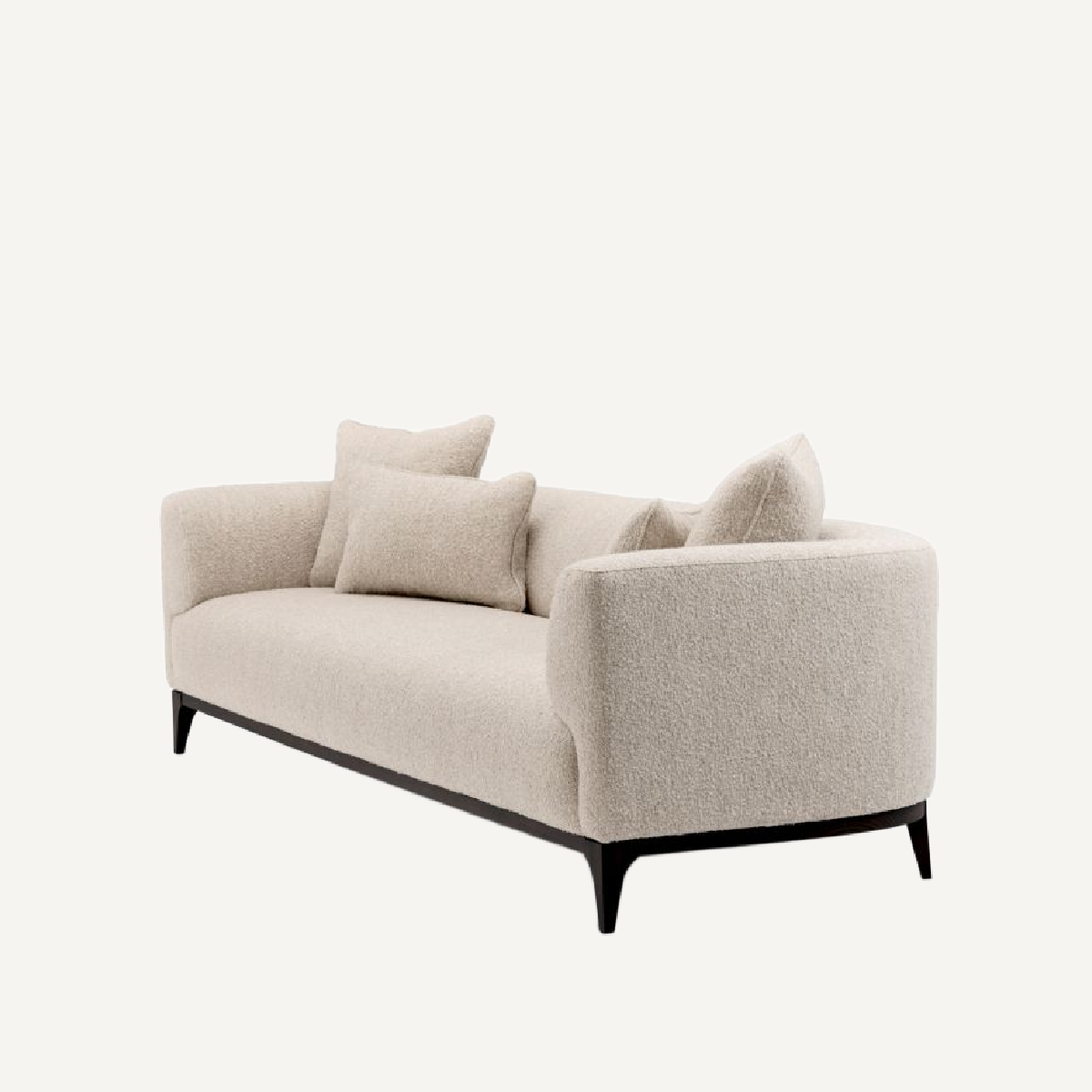 Canapé 3 places bouclé blanc | Eichholtz Brannan | REMO-HOME, mobilier et décoration d'intérieur