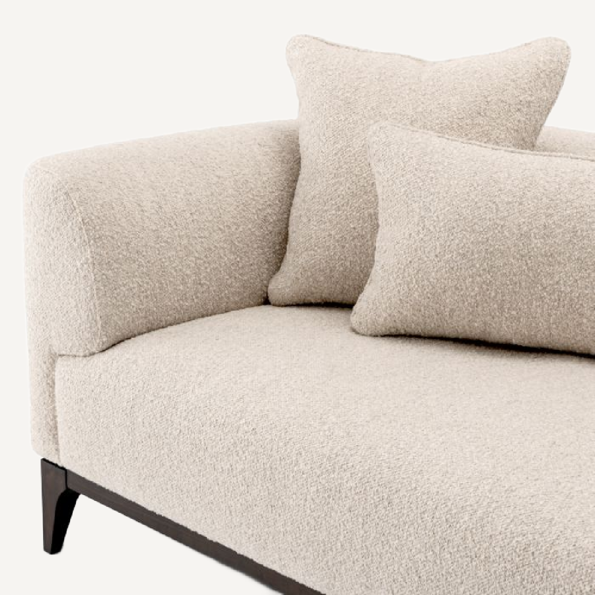 Canapé 3 places bouclé blanc | Eichholtz Brannan | REMO-HOME, mobilier et décoration d'intérieur