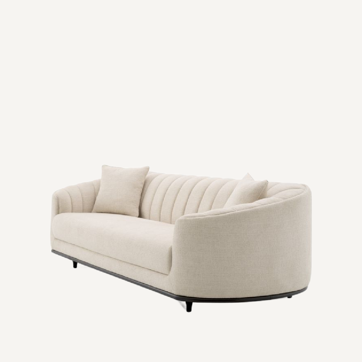 Canapé 3 places en tissu beige | Eichholtz Agostino | REMO-HOME, mobilier et décoration d'intérieur