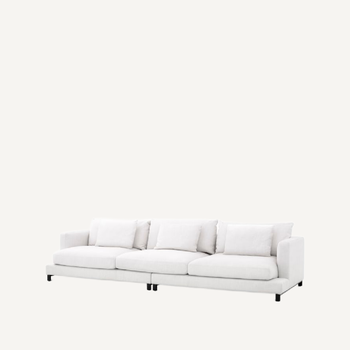 Canapé 3 places en tissu blanc | Eichholtz Burbury | REMO-HOME, mobilier et décoration d'intérieur