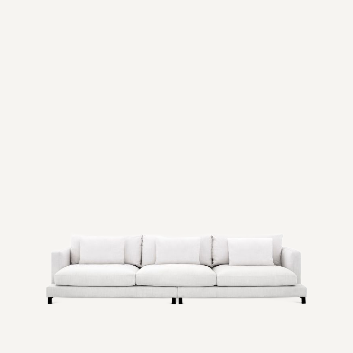 Canapé 3 places en tissu blanc | Eichholtz Burbury | REMO-HOME, mobilier et décoration d'intérieur